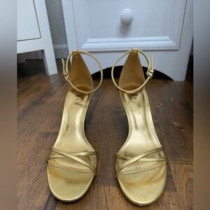 Zara gold heels
